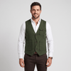 Tiavllya Tiavllya Vintage Classical Men's Regular Fit Tweed Herringbone V Neck Vest