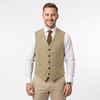 Tiavllya Tiavllya Vintage Classical Men's Regular Fit Tweed Herringbone V Neck Waistcoat