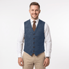 Tiavllya Tiavllya Vintage Classical Men's Regular Fit Tweed Herringbone V Neck Waistcoat