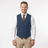 Tiavllya Tiavllya Vintage Classical Men's Regular Fit Tweed Herringbone V Neck Waistcoat
