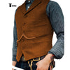 Tiavllya Tiavllya Vintage Classical Men's Slim Fit Tweed Herringbone Waistcoat