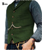 Tiavllya Tiavllya Vintage Classical Men's Slim Fit Tweed Herringbone Waistcoat