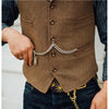 Tiavllya Tiavllya Vintage Classical Men's Slim Fit Tweed Herringbone Waistcoat