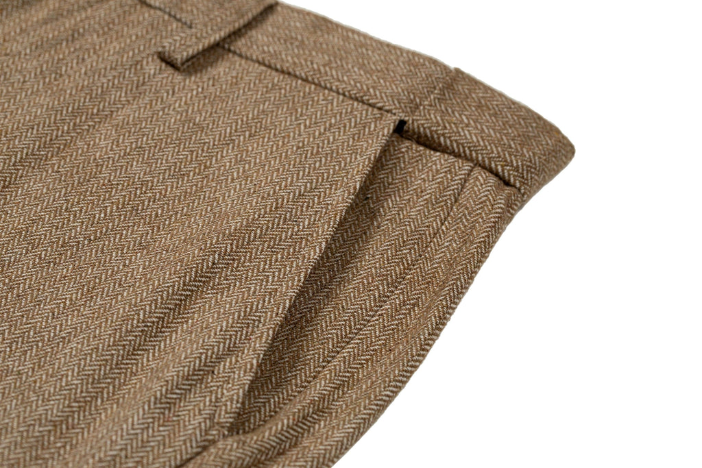 Tiavllya Tiavllya Vintage Classical Men's Suit Pants Herringbone Tweed Trousers