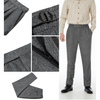 Tiavllya Tiavllya Vintage Classical Men's Suit Pants Herringbone Tweed Trousers