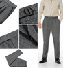 Tiavllya Tiavllya Vintage Classical Men's Suit Pants Herringbone Tweed Trousers