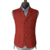 Tiavllya Tiavllya Vintage Classical Men's Suit Regular Fit Notch Lapel Herringbone Waistcoat