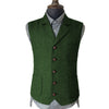 Tiavllya Tiavllya Vintage Classical Men's Suit Regular Fit Notch Lapel Herringbone Waistcoat