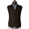 Tiavllya Tiavllya Vintage Classical Men's Suit Regular Fit Notch Lapel Herringbone Waistcoat