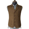 Tiavllya Tiavllya Vintage Classical Men's Suit Regular Fit Notch Lapel Herringbone Waistcoat