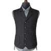 Tiavllya Tiavllya Vintage Classical Men's Suit Regular Fit Notch Lapel Herringbone Waistcoat