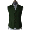 Tiavllya Tiavllya Vintage Classical Men's Suit Regular Fit Notch Lapel Herringbone Waistcoat