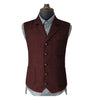 Tiavllya Tiavllya Vintage Classical Men's Suit Regular Fit Notch Lapel Herringbone Waistcoat