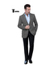 Tiavllya Tiavllya Vintage Classical Men's Wool Herringbone Notch Lapel Blazer