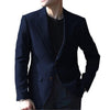 Tiavllya Tiavllya Vintage Classical Men's Wool Herringbone Notch Lapel Blazer