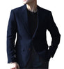 Tiavllya Tiavllya Vintage Classical Men's Wool Herringbone Notch Lapel Blazer