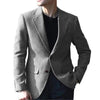 Tiavllya Tiavllya Vintage Classical Men's Wool Herringbone Notch Lapel Blazer