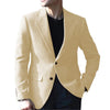 Tiavllya Tiavllya Vintage Classical Men's Wool Herringbone Notch Lapel Blazer