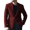 Tiavllya Tiavllya Vintage Classical Men's Wool Herringbone Notch Lapel Blazer