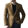 Tiavllya Tiavllya Vintage Classical Men's Wool Herringbone Notch Lapel Blazer