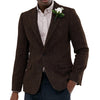 Tiavllya Tiavllya Vintage Classical Men's Wool Herringbone Notch Lapel Blazer