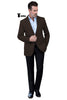 Tiavllya Tiavllya Vintage Classical Men's Wool Herringbone Notch Lapel Blazer