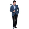 Tiavllya Tiavllya Vintage Classical Men's Wool Herringbone Notch Lapel Blazer