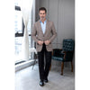 Tiavllya Tiavllya Vintage Classical Men's Wool Herringbone Notch Lapel Blazer