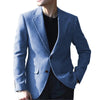 Tiavllya Tiavllya Vintage Classical Men's Wool Herringbone Notch Lapel Blazer