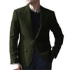 Tiavllya Tiavllya Vintage Classical Men's Wool Herringbone Notch Lapel Blazer