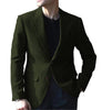 Tiavllya Tiavllya Vintage Classical Men's Wool Herringbone Notch Lapel Blazer