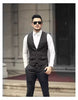 Tiavllya Tiavllya Vintage Classical Mens Regular Fit Tweed Herringbone V Neck Waistcoat
