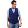 Tiavllya Tiavllya Vintage Classical Mens Regular Fit Tweed Herringbone V Neck Waistcoat