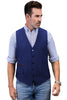 Tiavllya Tiavllya Vintage Classical Mens Regular Fit Tweed Herringbone V Neck Waistcoat