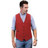 Tiavllya Tiavllya Vintage Classical Mens Regular Fit Tweed Herringbone V Neck Waistcoat