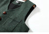 Tiavllya Tiavllya Vintage Classical Mens Regular Fit Tweed Herringbone V Neck Waistcoat