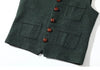 Tiavllya Tiavllya Vintage Classical Mens Regular Fit Tweed Herringbone V Neck Waistcoat