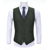 Tiavllya Tiavllya Vintage Classical Mens Regular Fit Tweed Herringbone V Neck Waistcoat