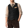 Tiavllya Tiavllya Vintage Classical Mens Regular Fit Tweed Herringbone V Neck Waistcoat