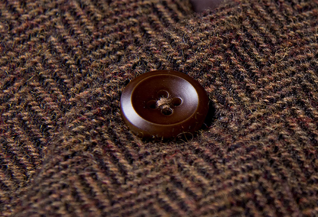 Tiavllya Tiavllya Vintage Classical Mens Regular Fit Tweed Herringbone V Neck Waistcoat