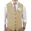 Tiavllya Tiavllya Vintage Classical Mens Regular Fit Tweed Herringbone V Neck Waistcoat