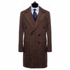 Tiavllya Tiavllya Vintage Trench Coat Men Double Breasted Notch Collar Herringbone Tweed Coat Slim Fit Winter Wedding