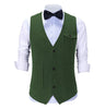 Tiavllya Vintage Classical Mens Regular Fit Tweed Herringbone V Neck Suit Vest