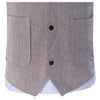 Tiavllya Vintage Classical Mens Regular Fit Tweed Herringbone V Neck Suit Vest