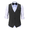 Tiavllya Vintage Classical Mens Regular Fit Tweed Herringbone V Neck Suit Vest