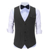 Tiavllya Vintage Classical Mens Regular Fit Tweed Herringbone V Neck Suit Vest